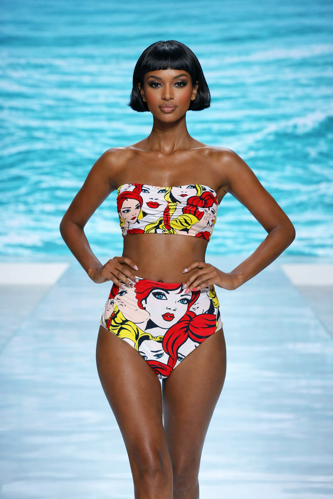 Meaning Stripe One Shoulder One Piece – HartiSWIM